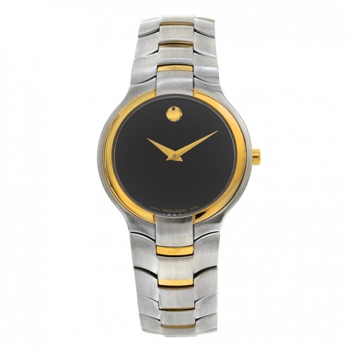 Movado Portico Yellow Gold Tone Stainless Steel Mens Watch 81 G1 1894