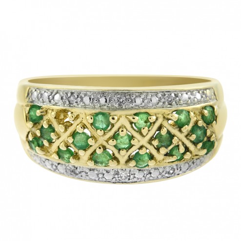 0-20-carat-emerald-and-0-04-carat-diamond-vintage-ring-14k-yellow-gold