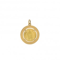 18K Yellow Gold Venezuelan Caciques Coin Charm