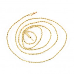 14K Yellow Gold 24 Inch Rope Chain 4.9 Grams 