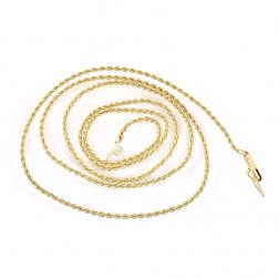 14K Yellow Gold 24 Inch Rope Chain 5.6 Grams