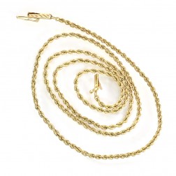 14K Yellow Gold 18 Inch Rope Chain 5.4 Grams