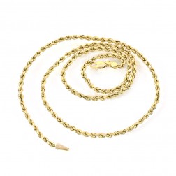 14K Yellow Gold 18 Inch Rope Chain 4.7 Grams 