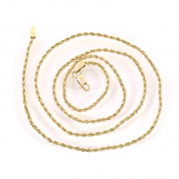 14K Yellow Gold 20 Inch Rope Chain 5.5 Grams 