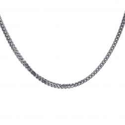 10K White Gold 17" inches Franco Link Necklace Chain 14.2 grams
