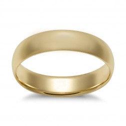 3.8 mm Wedding Band Men's Ring 14K Yellow Gold