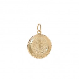 14K Yellow Gold Confirmation Medal Pendant