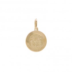 14K Yellow Gold Confirmation Medal Pendant