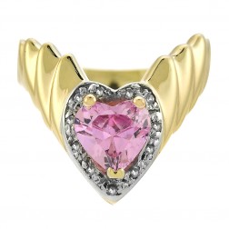 0-10-carat-diamond-and-1-00-carat-pink-cz-vintage-chevron-ring-14k-yellow-gold