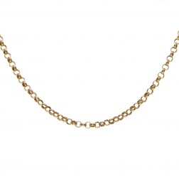 14K Yellow Gold 20 Inch Rolo Chain 5.1 Grams Made In Italy