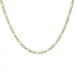 14K Yellow Gold 20 Inch Figaro Link Chain 7.8 Grams