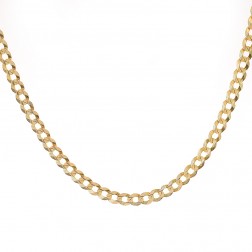 14K Yellow Gold Curb Link 30 Inch Chain 26.9 Grams 