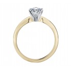 1.01 Carat GIA Certified Round Diamond Solitaire Engagement Ring 14K Yellow Gold