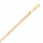 4.0mm Ladies 14K Yellow Gold Round Charm Link Bracelet