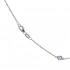 0.70 Carat Round Diamonds By The Yard Necklace In 14K White Gold