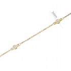 0.50 Carat Round Diamonds by the Yard Necklace 14K Yellow Gold