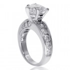 3.47 Carat J-SI2 Natural Heart Shaped Diamond Engagement Ring 14K White Gold