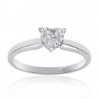 0.45 Carat Heart Shape Diamond Solitaire Engagement Ring 14k Gold