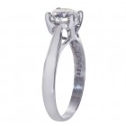 1.02 Carat GIA Certified Round Diamond Engagement Lucida Style Ring Platinum