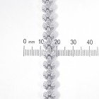 1.00 Carat Round Cut Diamond Laurel Leaf Link Bracelet 14K White Gold