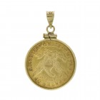 1881 5 Dollars Liberty Head Gold Coin In 14K Gold Frame