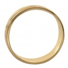 6.1mm 14K Yellow Gold Comfort Fit Mens Wedding Band Ring