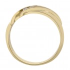 0.20 Carat Diamond Men's Wedding Band 14K Yellow Gold Ring