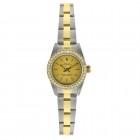 Rolex Lady Oyster Perpetual No Date Steel & 18K Yellow Gold Watch Diamond Bezel 76183