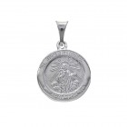 925 Sterling Silver St. Jude Thaddeus Religious Medal Pendant