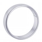 3.7mm 14K White Gold Comfort Fit Wedding Band