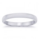 3.7mm 14K White Gold Comfort Fit Wedding Band