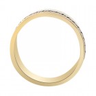 7.0mm 14k Two Tone Gold Comfort Fit Men's Wedding Band