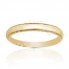 14K Yellow Gold Comfort Fit Mens Wedding Band