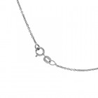 3.00 Carat Pear Shape Citrine & 0.10 Carat Diamond Pendant With Cable Chain 14K White Gold 