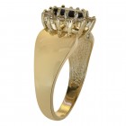 1.35 Carat Sapphire & 0.30 Carat Diamond Ring 14K Yellow Gold