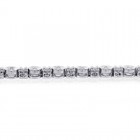 1.20 Carat Bezel Set Round Diamond Tennis Bracelet 14K White Gold