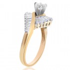 1.00 Carat H-SI1 Natural Round Cut Diamond Engagement Bridal Set 14K Yellow Gold