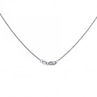 1.50 Carat Graduated Round Diamond Circle Pendant on Cable Link Chain 14K White Gold