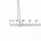 0.10 Carat Bezel Set Round Diamond Pendant on Cable Link Chain 14K White Gold  