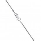1.75 Carat Round Cut Diamond Slider Pendant Cable Link Chain 14K White Gold