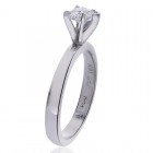 0.77 Carat F-VS1 Natural Heart Shape Diamond Engagement Ring Platinum