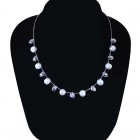 8mm Pearl Necklace Made In Italy 14K White Gold