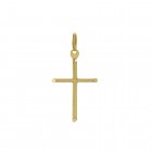 14K Yellow Gold Cross Pendant Made In Italy