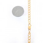 10K Yellow Gold Curb Link 22 Inch Chain 16.2 Grams 