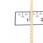 14K Yellow Gold Diamond Cut Curb Link 20 Inch Chain 12.1 Grams 