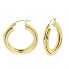 14k-yellow-gold-three-rings-dangle-hoop-earrings-5-9gram
