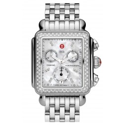 Michele Deco Diamond Classic in Stainless Steel MOP Dial MWW06A000028