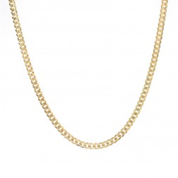 14K Yellow Gold Curb Link 24 Inch Chain 19.2 Grams 
