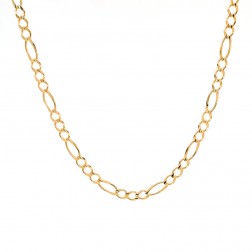 14K Yellow Gold Figaro Link 20 Inch Chain 16.3 Grams 