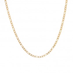 14K Yellow Gold Figaro Link 24 Inch Chain 14.2 Grams 